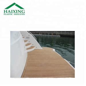 19 cm Width Composite Teak Waterproof Soft PVC Marine Boat/Yacht/Kayak Flooring