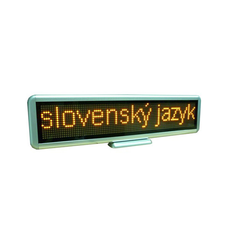 Quality LED Scrolling Message Mini Display Yellow Color Rechargeable/Mulit-language C1696Y wholesale