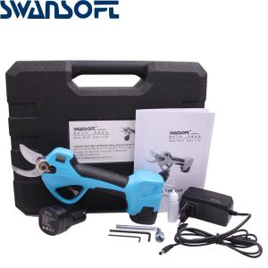 Cheap Swansoft 16.8V cordless tree electric pruning shears electric pruning scissors for fruit trees with LED for sale