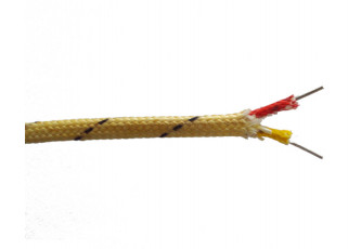 Quality EX-HB-HB-0.3 Type E Thermocouple Cable 400C Fiberglass 100M/Roll wholesale