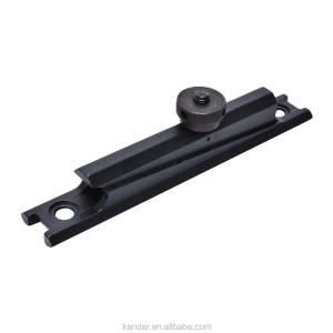 Hunting Black 11mm to 20mm Conversion Adapter Mount with Knurled Thumb Nut