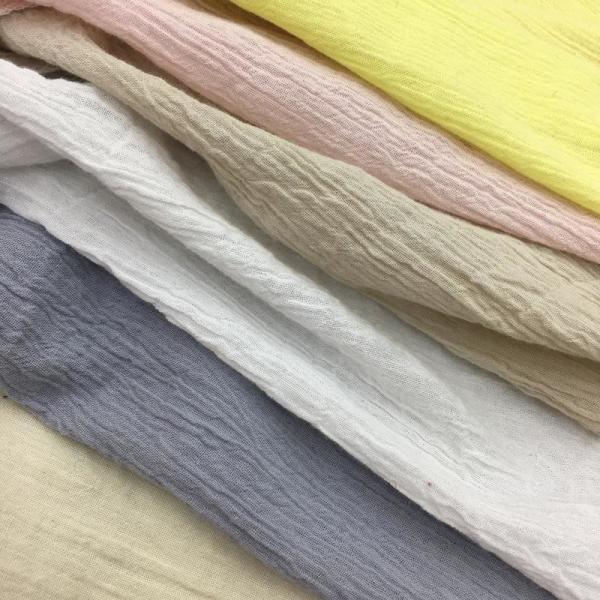 Quality Breathable Washed Muslin Double Gauze 100% Cotton Fabric Fine finish wholesale