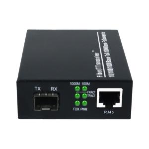 Store-and-Forward FTTH Fiber Optic Transceiver with 10 and 10/100/1000 Base T X