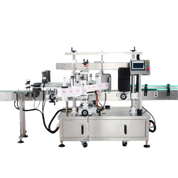 Self-Adhesive Labeling Machine for Shampoo or Olive Oil Video Outgoing
