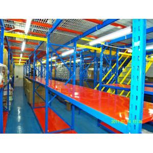 Powder Coat Steel Rack Supported Mezzanine For Distribution Center