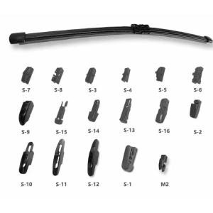 Black Auto Composite Wiper Easy Installation for Quiet and Smooth Functionality