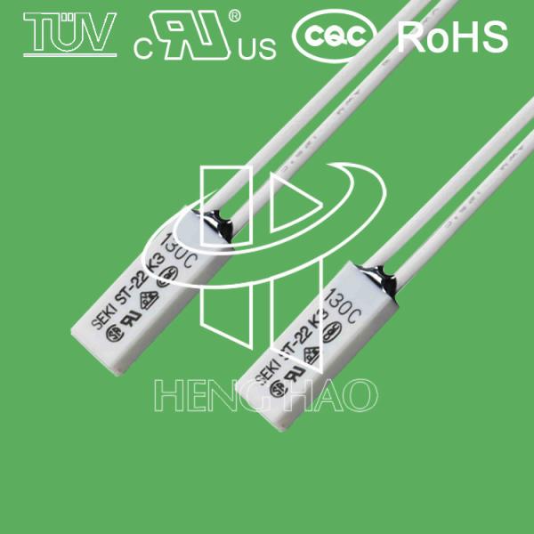 Quality ST-22 SEKI Thermal Protector KSD9700 Thermal Switch with 50-150℃ Range Normally Closed or Open Auto or Manual Reset wholesale