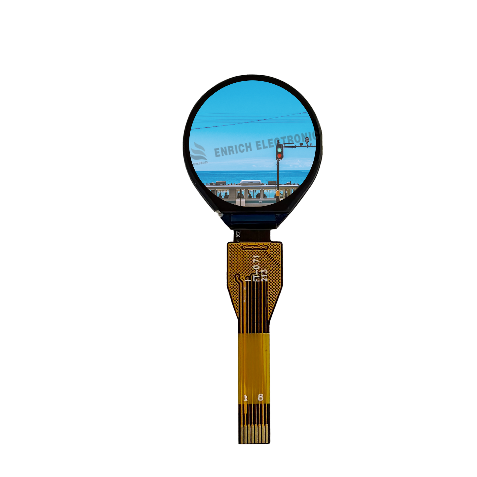 0.71 Inch Round TFT LCD Module with 160x160 Resolution and IPS Viewing Angle for