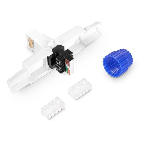 Quality Networking Cat6A UTP Keystone Adapter for Easy Internet Plug Network RJ45 Connectors wholesale
