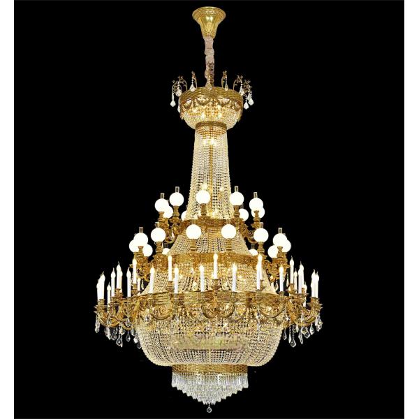 Quality High Quality Brass Commercial Chandelier Lighting E14 Light Source wholesale