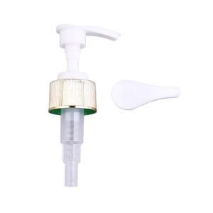 China Bathroom Liquid Soap Dispenser Pump 24mm 28mm 33mm 38mm Yellow Gold Lotion Pump on sale