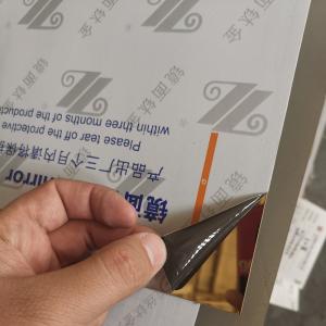 Gold Mirror 8k Finished Stainless Steel Sheet AISI 304 SS Plate