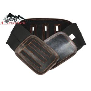 Leather Waist Support Belt Curved Steel Plate Waist support Belt