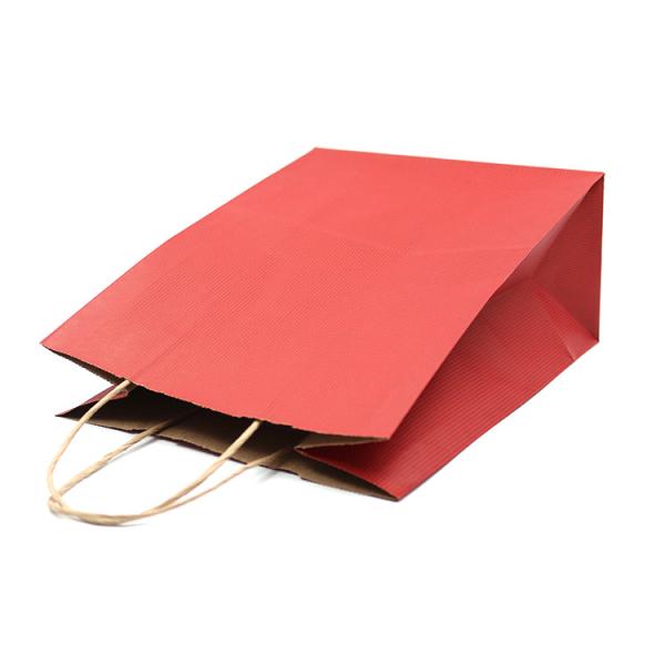 Quality 100gsm 150gsm Paper T Shirt Bags Compostable Recyclable With Handle wholesale