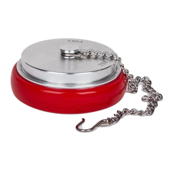 Silver Color Machino Coupling Female Cap With Chain - Strong Lightweight - 65mm