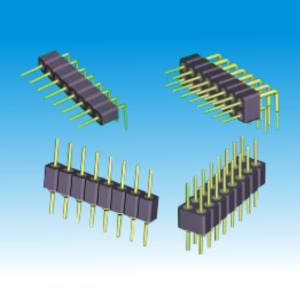 1.778mm Machine Pin Headers , Round Male Header Connector High Accuracy