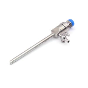Reusable Retaining Spiral Cross-Type Membrane Valve Trocar for Laparoscopy