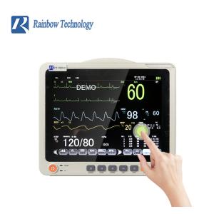 Parameter Patient Monitor with Audible / Visible Alarm System ECG/SPO2/NIBP/Temp