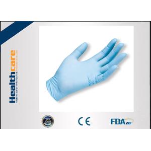 China Anti-Bacterial Nitrile Disposable Protective Gloves Blue Powder Free 100 Pcs Box on sale