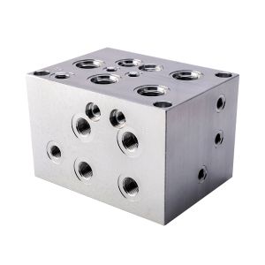 High-Precision Aluminum and Steel Hydraulic Manifold Block with +/-0.01mm