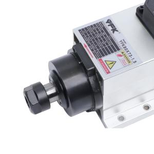 1.5KW Air Coolled Spindle Kit with Yfk 1.5KW 220V80V 24000Rpm Square Spindle