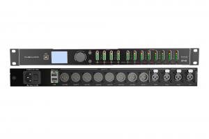 China 4 In 8 Out PA Speaker Management Processor AGC DSP Audio Mixer With FIR on sale