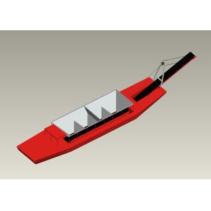 High Power Self Propelled Barge 3000 Tons Capacity For Sand Transport