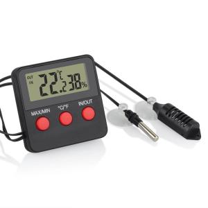 Cheap DTH-74 Digital Thermometer Hygrometer With Dual Sensors, Humidity Temperature Gauge For Fish Tank, Brooding for sale