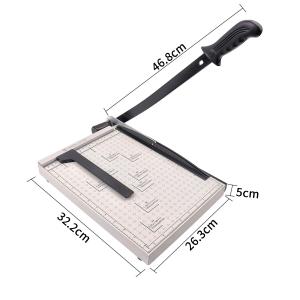 Lightweight 1.55kg A4 Iron Guillotine Paper Cutter for Office School Home