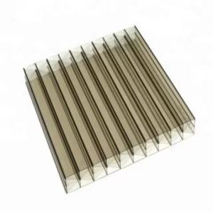 8Mm 10Mm Hollow Plastic Panels Building Material Clear Roofing Circular Edge