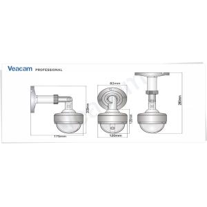 SONY CCD With 4-9mm Manual Zoom Lens Vandal Proof Dome Camera Ooutdoor Security