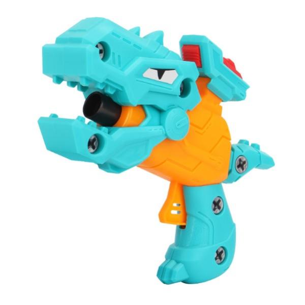 Oem Children's toy gun DIY Baby disassembly dinosaur soft bullet guns toy EVA sponge puzzle assembled gun model