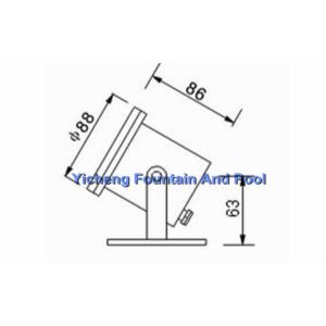 IP68 Waterproof LED Underwater Fountain Light With Stand / RGB / Single Color