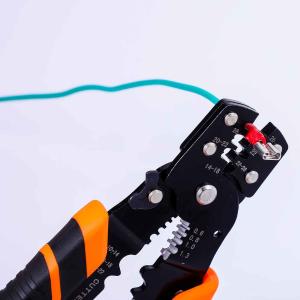 185mm Wire Strippers Wire Cutter Tip Wire Grip Twist with Safety Locker for Easy