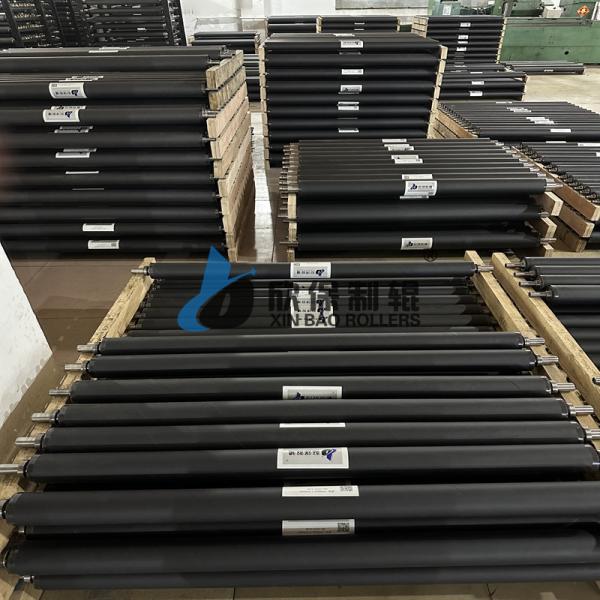 UV Rotary Machine Rubber Roller Good Dynamic Balance And Low Vibration