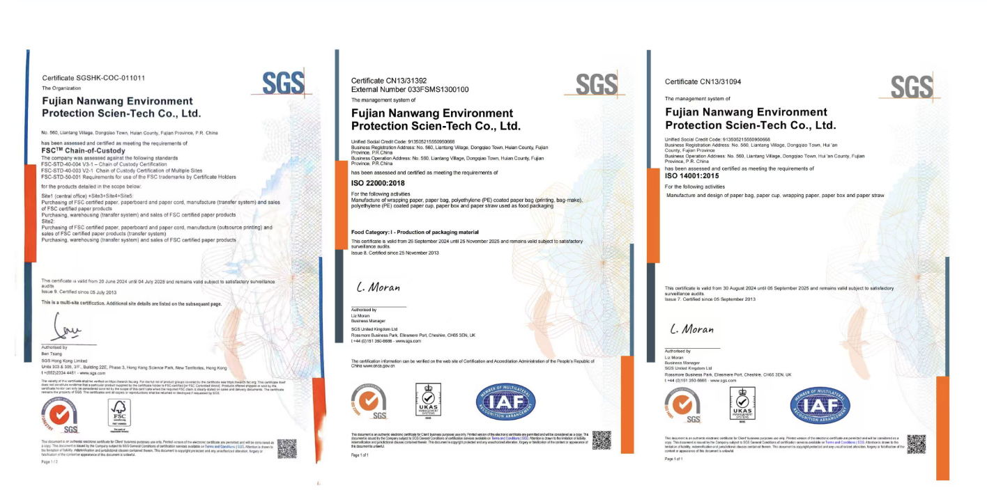 Recyclable Paper Bag Customised Kraft Paper Cardboard Flat Rope Packaging 4