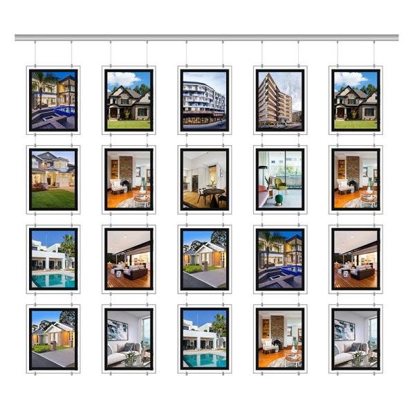 Rectangular Crystal Light Box 5000lumen Real Estate Ad Light Box Display For