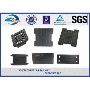 High Tensile strength EVA Rubber Track Rail Pads , Railway Plate
