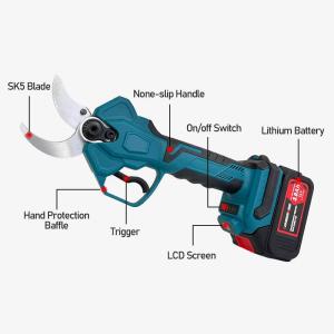 Electric Pruning Shears 40mm Cordless Electric Scissor Profesional Lithium-Ion