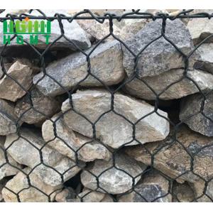 80x100mm Hole Hexagonal Gabion Hot Dip Galvanized Pvc Plastic Coated