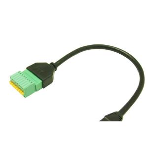 RJ45-8pins to Ethernet-LAN-Wired-Network-Adapter Cable pin space 2.5mm