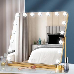 Makeup Countertop Vanity Mirror 5x Lighted 360 Degree Rotated