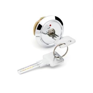 China Semicircular Pin Tumbler Drawer Lock 48mm Head Diameter For Steel Furniture on sale