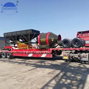 50M3/H YHZM50 Mobile Ready Mix Concrete Plant PLC Controller