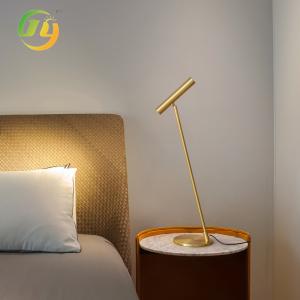Copper L15*W20*H65cm Simple Nordic Bedroom Gold Study Bedside Table Lamp