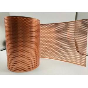 Thickness 0.1mm-8mm Punched Metal Sheet Perforated Copper Screen with Aperture 0