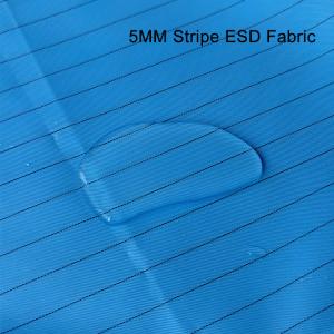 Washable Static Dissipative 5mm Carbon Grid Cleanroom Polyester Fabric Anti