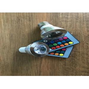 Shopping Mall RGB 3 Watt LED Spot Bulbs With Remote Control 16 Colors 24 Keys