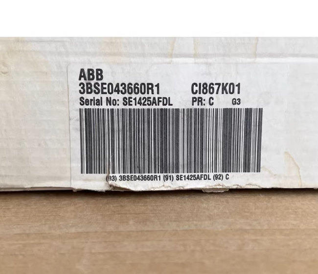 CI867K01 3BSE043660R1 ABB Modbus communication interface module Dedicated to the