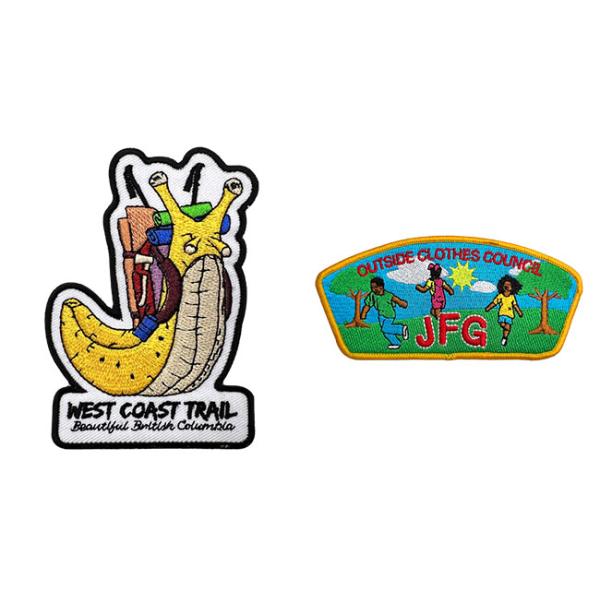 PMS Color Snail 9 Cm Iron On Embroidered Patches Twill Fabric Cotton Thread Material